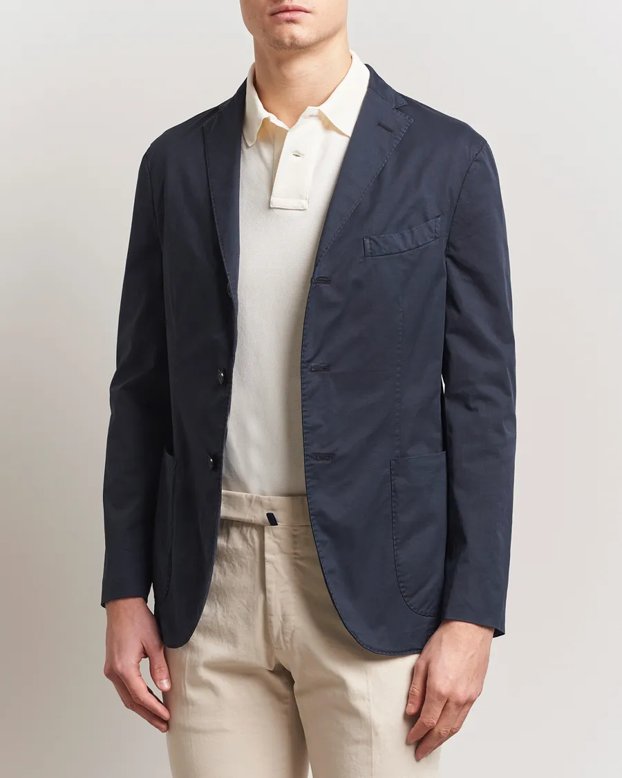 K Jacket Supima Cotton Blazer Navy