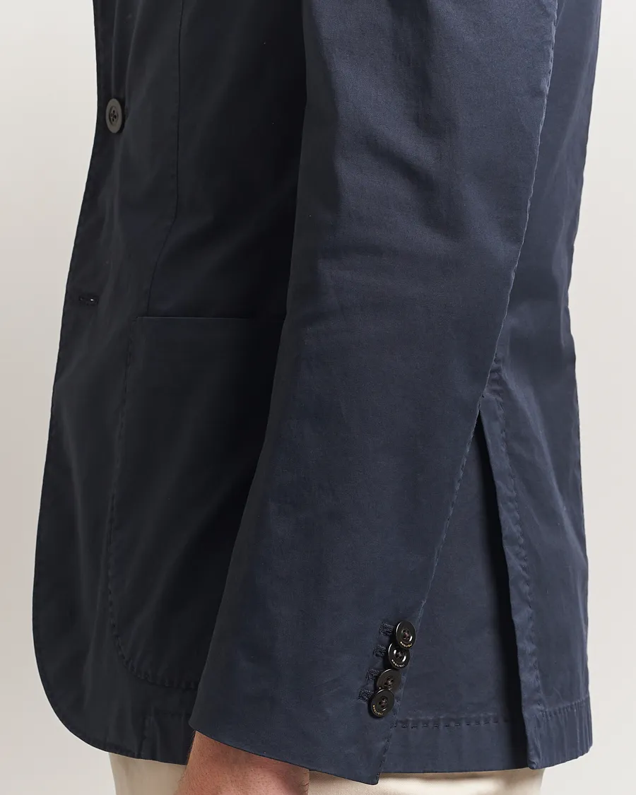 K Jacket Supima Cotton Blazer Navy