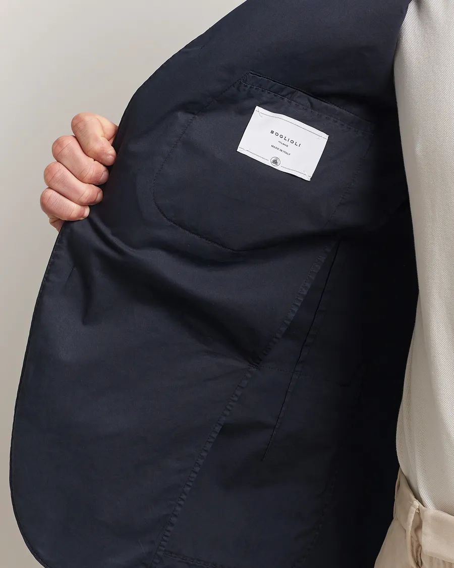 K Jacket Supima Cotton Blazer Navy