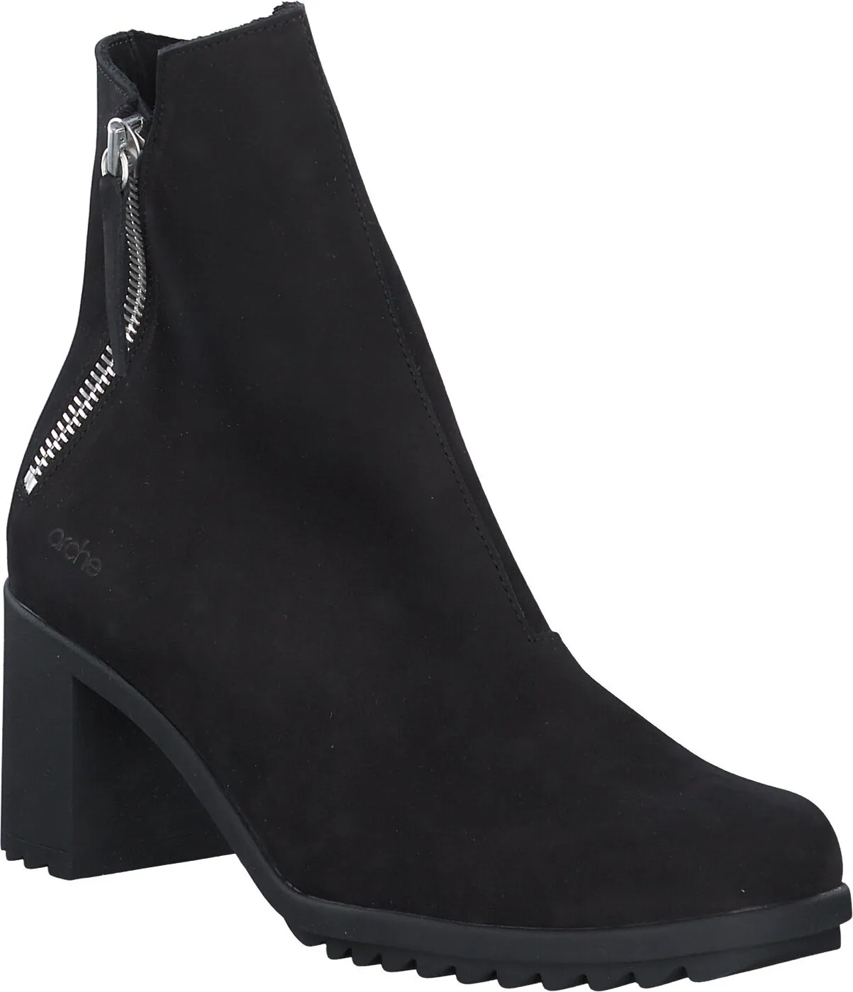 SHELBA Damen-Stiefeletten aus Leder 106002000000 (Schwarz)